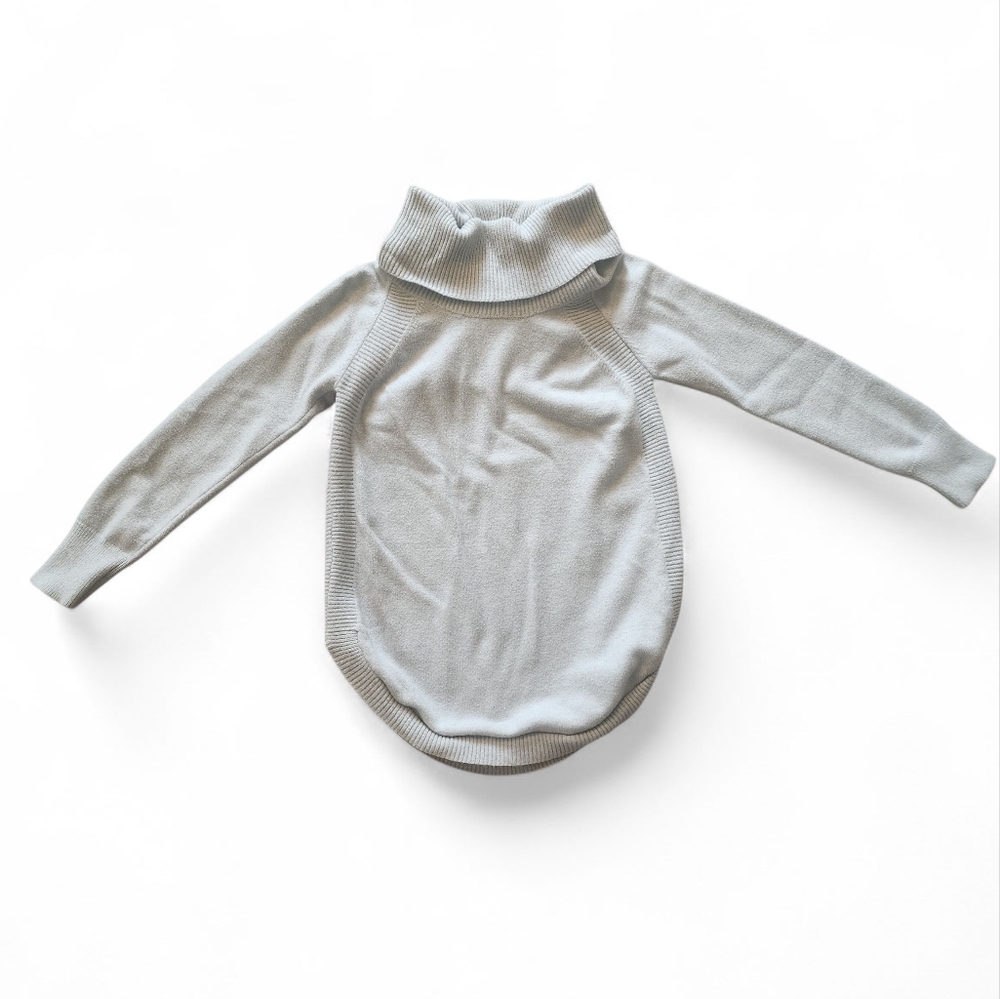 Time & Tru Women's Gray Turtleneck Sweater - Size Small